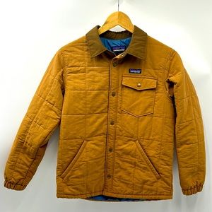 PATAGONIA BOYS QUITED SHACKET JACKET SIZE XL BROWN